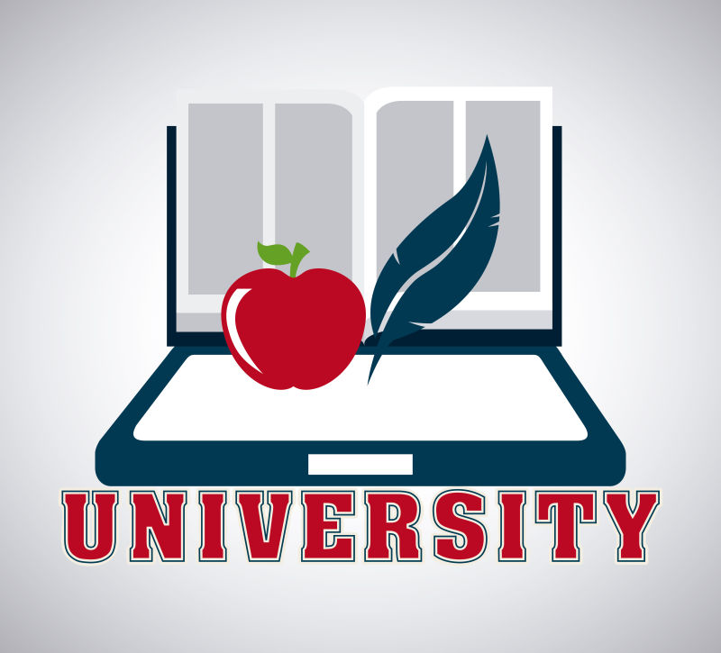 矢量的大学徽章设计