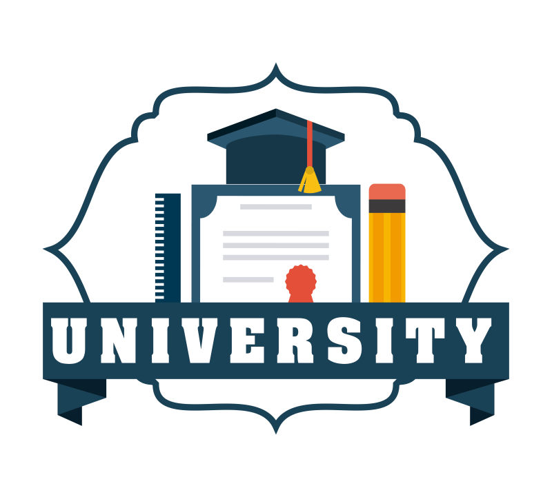 矢量的大学会徽设计