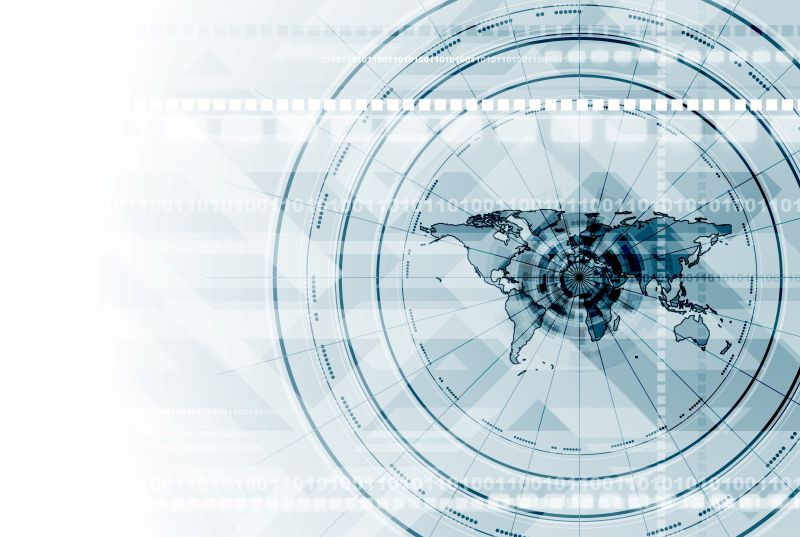 淡蓝色矢量地图背景