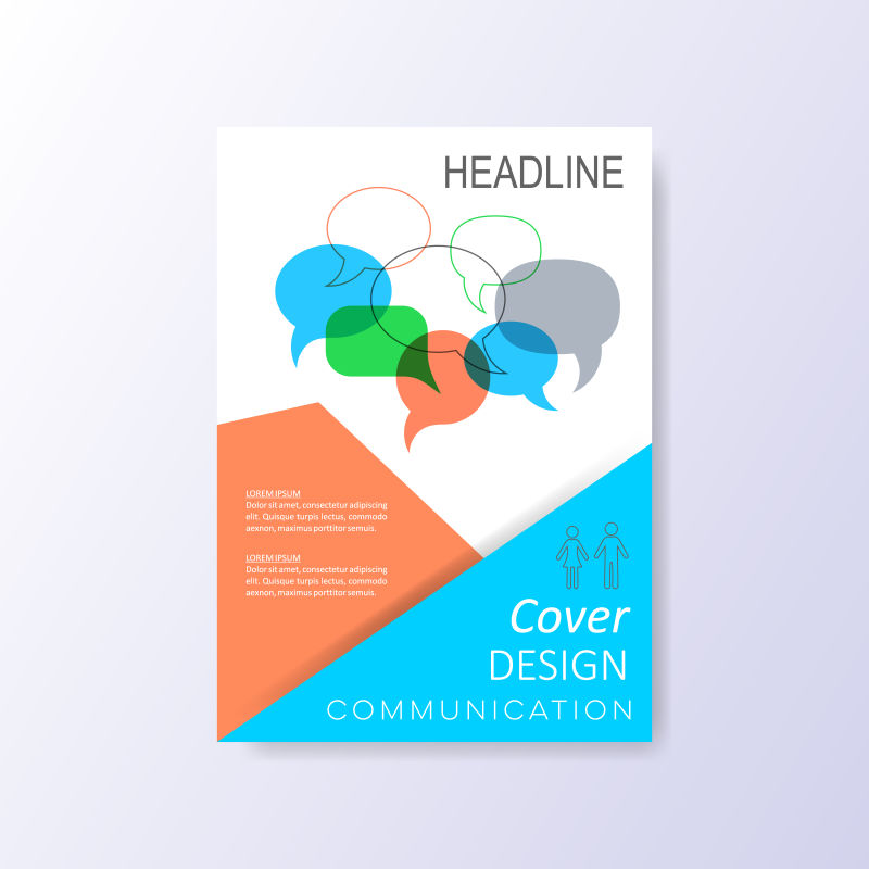 矢量的创意书本封面设计