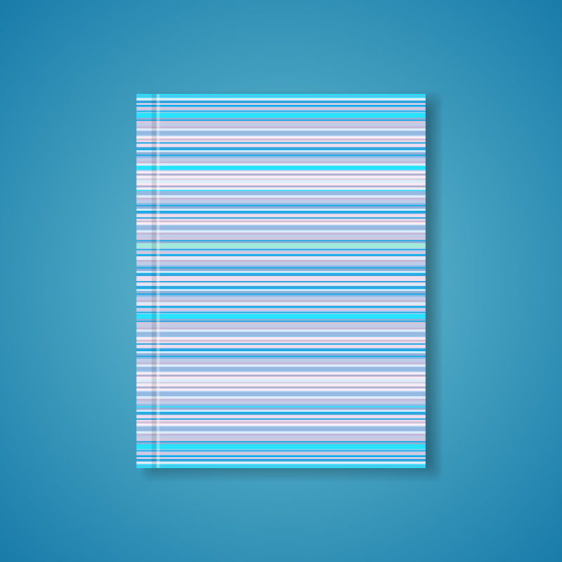 彩色条纹图案的矢量的封面