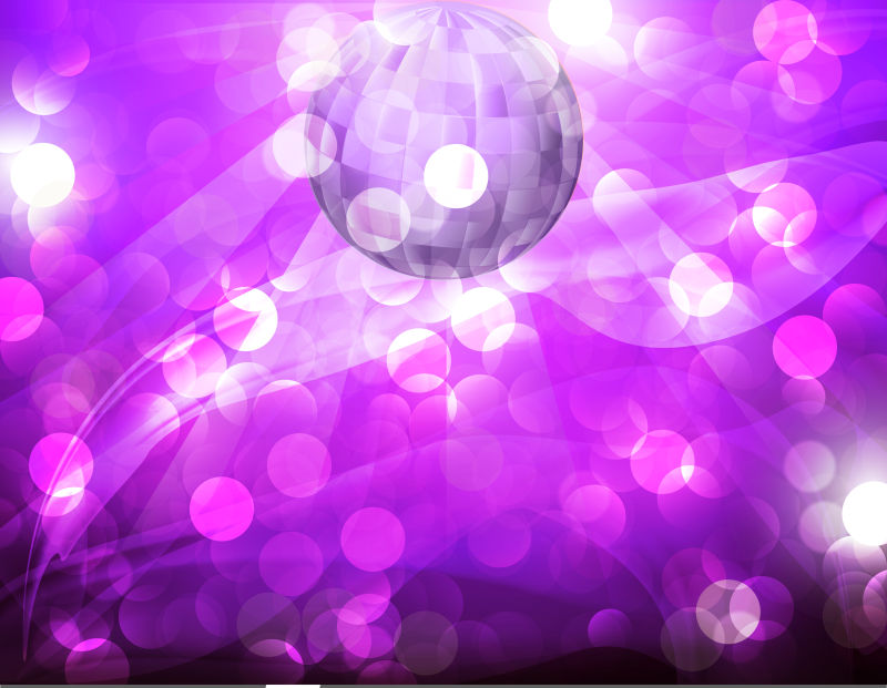 紫色舞台光效矢量背景