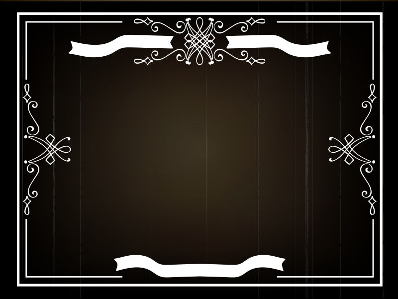 矢量创意装饰简易花纹边框