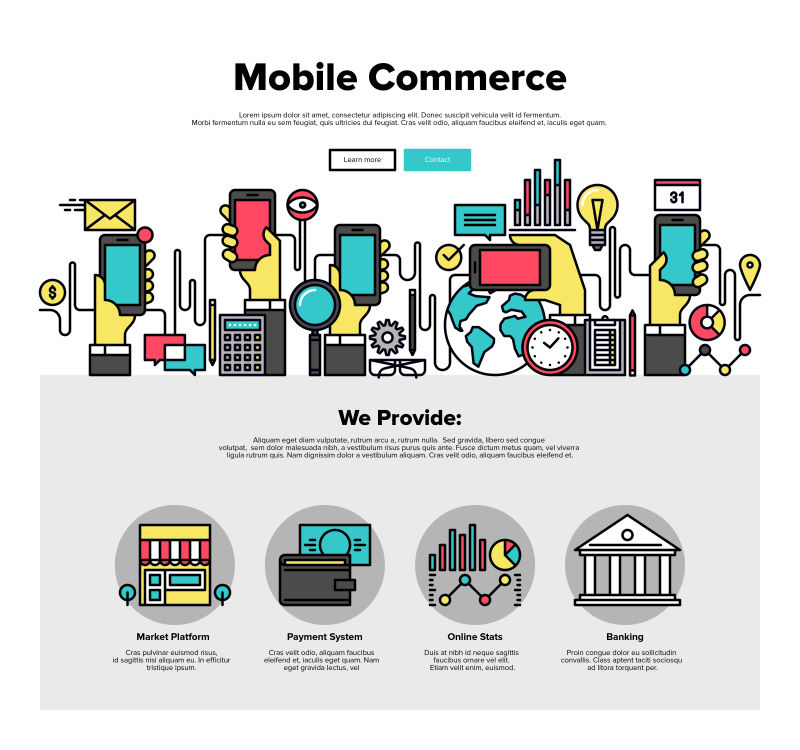 智能电子产品概念插图矢量设计