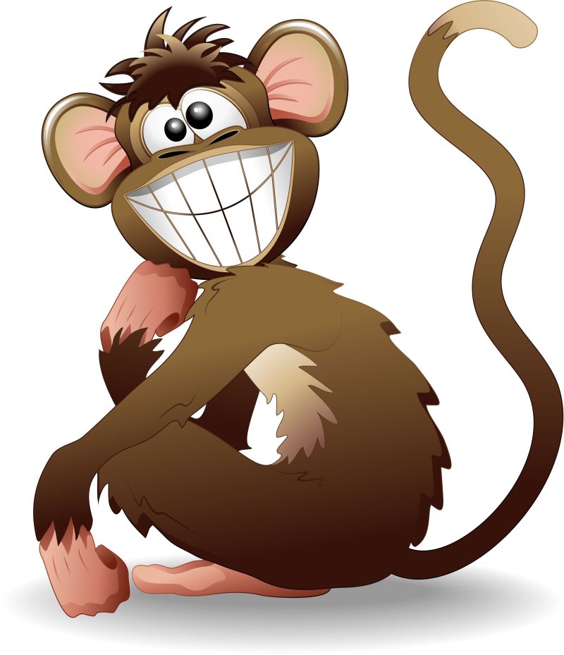 猴子咧嘴笑的图片原图图片