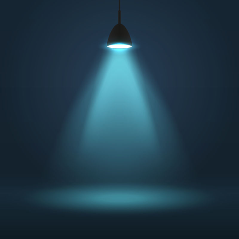 矢量蓝色的灯光背景