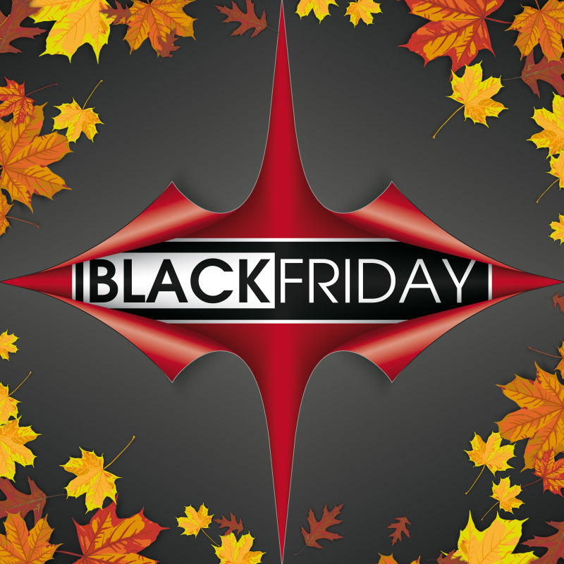 网络星期一矢量插图