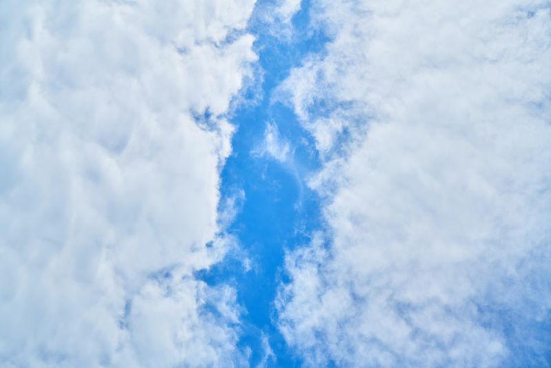 蓝天上美丽的流云