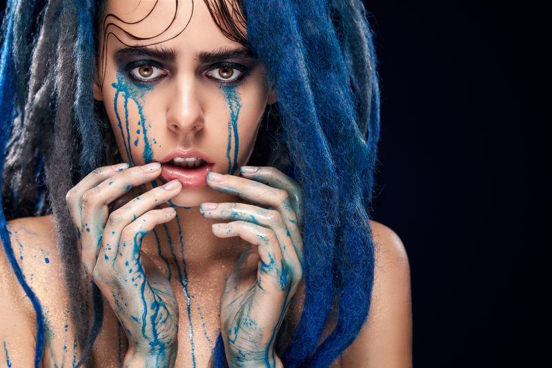 艺术设计的特写镜头