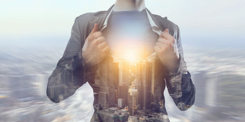 商人胸装现代都市