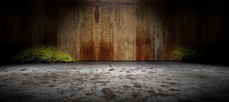 脏兮兮的水泥地面