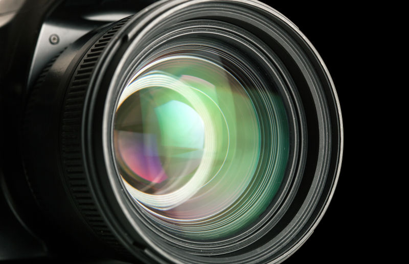 绿色相机镜头