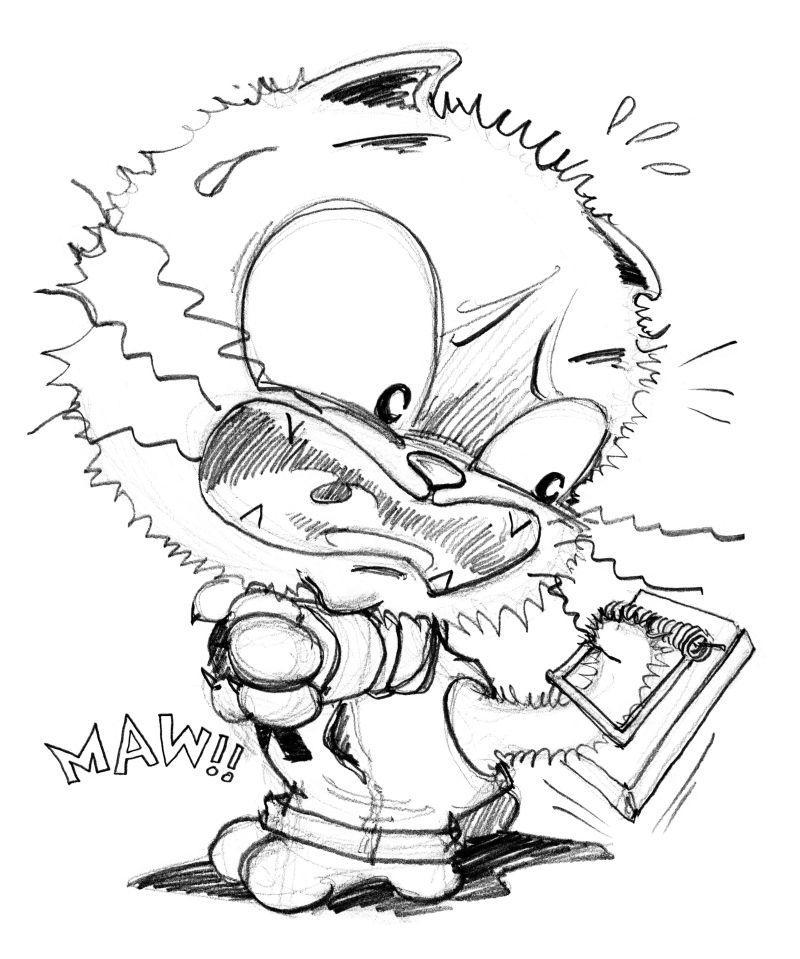 尾巴有意外是捕鼠器