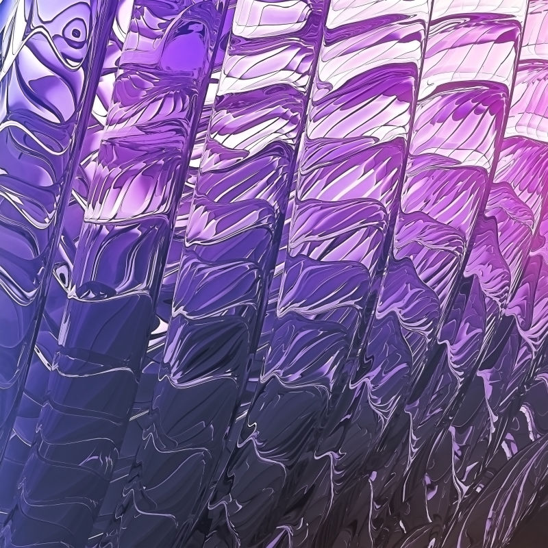 紫色渐变的金属流体抽象背景