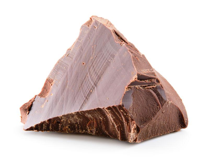 白色背影里的巧克力片