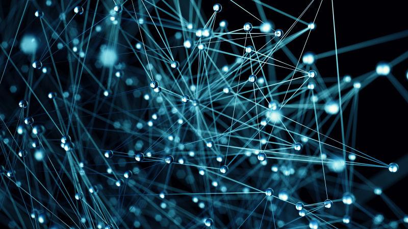 三维立体分子结构背景