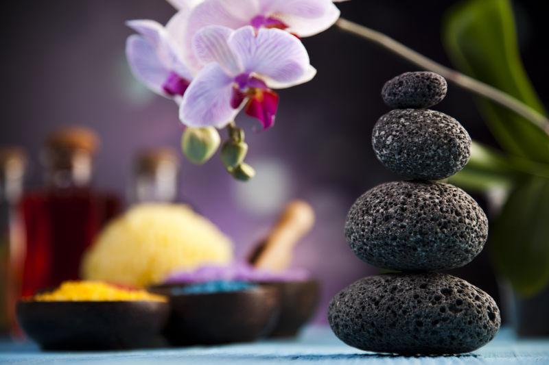 鲜花和各种美容SAP的工具