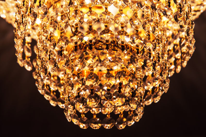 圆形复古水晶吊灯