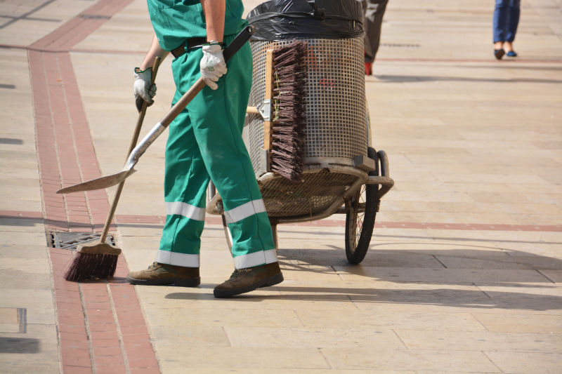 在华尔街工作的清洁工