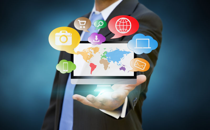 商人多媒体概念