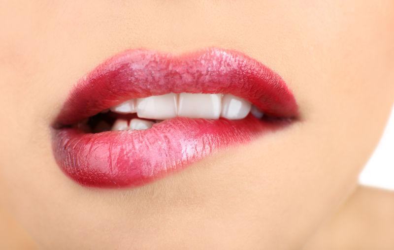 性感的女性嘴唇