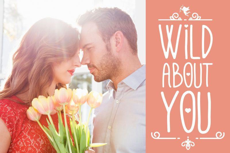 时光中的温情恋人对视