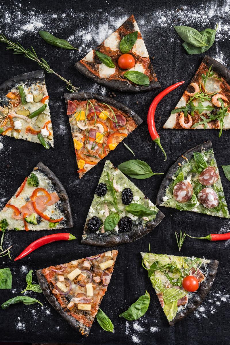 切割的创意比萨