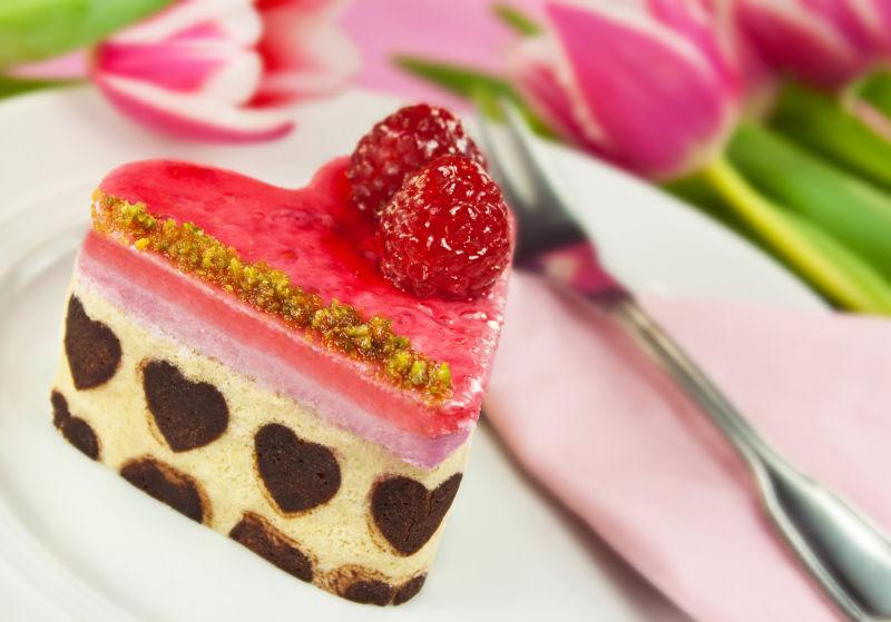 美味的心形糕点