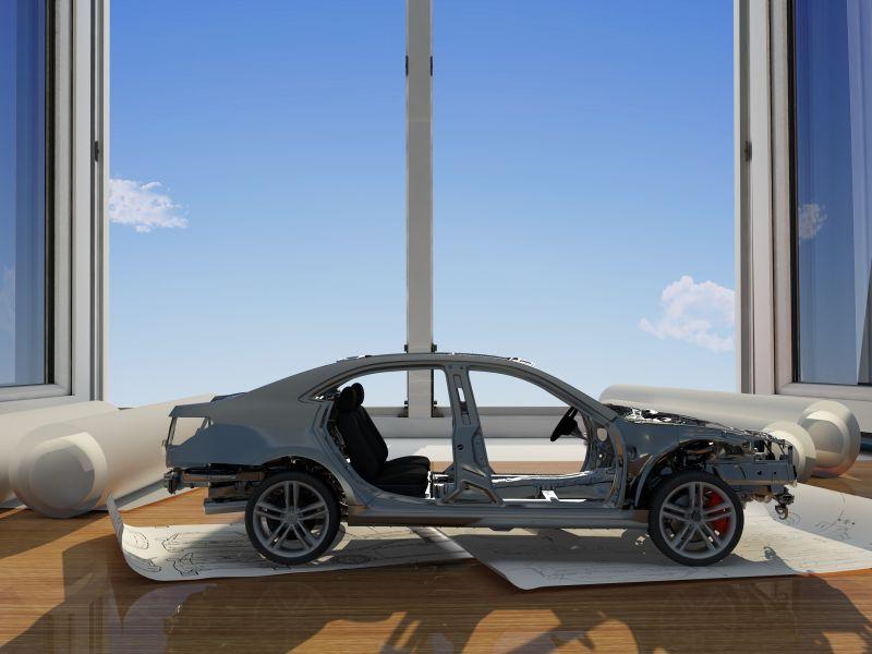 靠近窗户的模型车