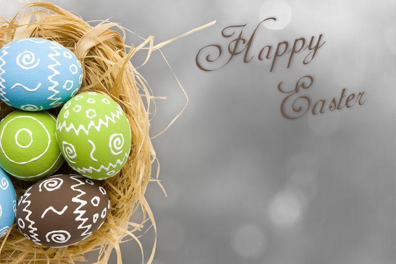 鸟巢里的复活节彩蛋