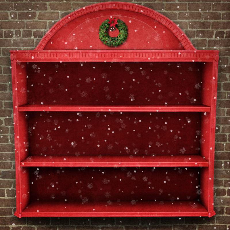 圣诞节贺卡上的童话背景