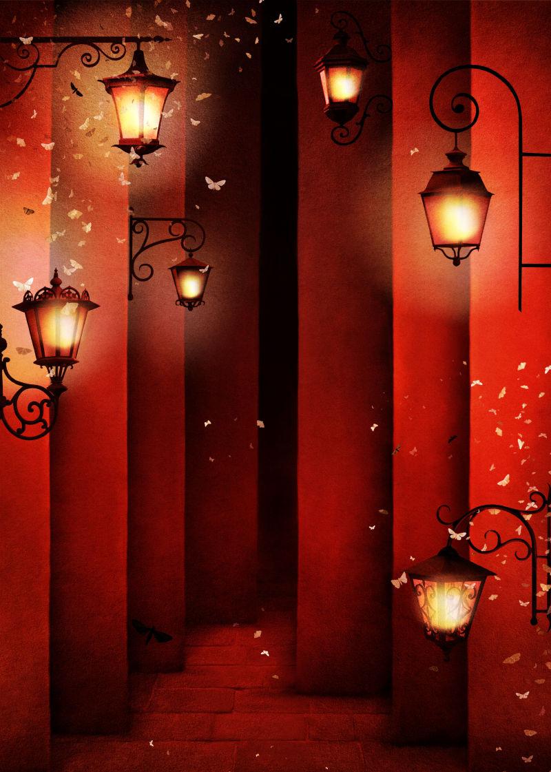 楼梯间的小路灯