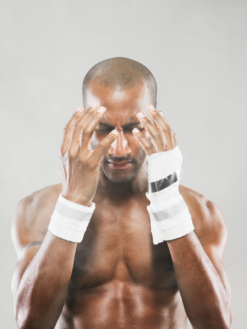 放松中的运动员