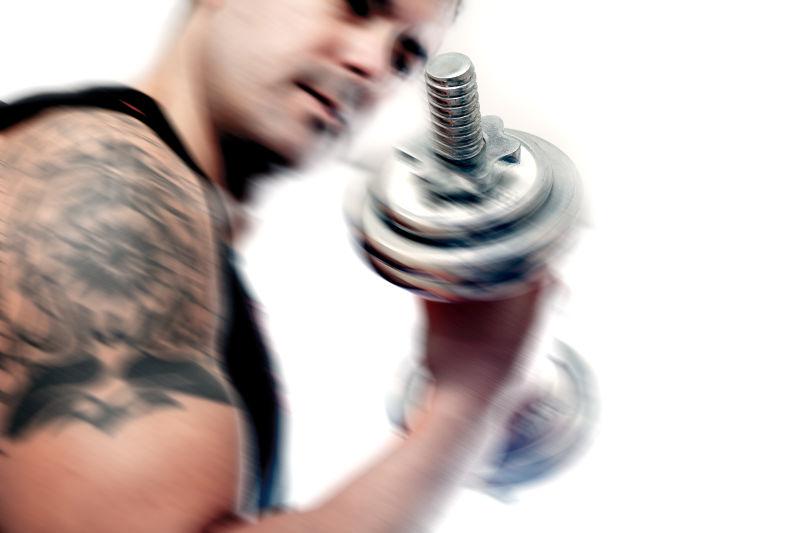 哑铃健康和健身运动