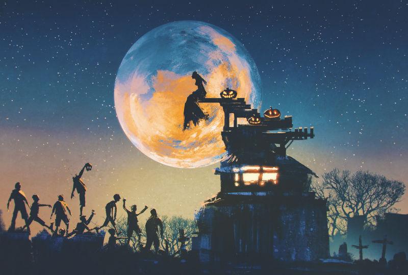 月亮万圣节夜新娘的爱情故事
