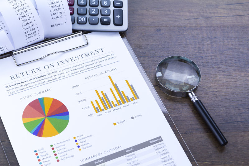 彩虹饼图的投资回报分析文档