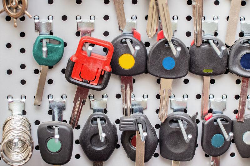 挂在墙壁上的钥匙