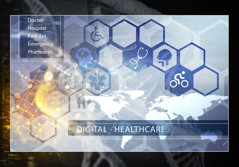 3D渲染医学背景图像