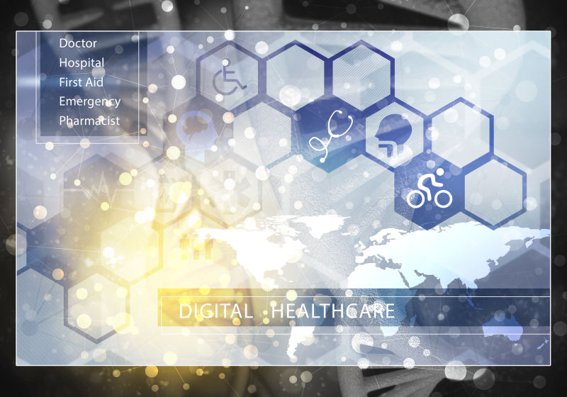 DNA医学3D渲染背景