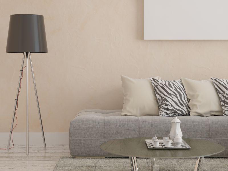 客厅里的时尚沙发