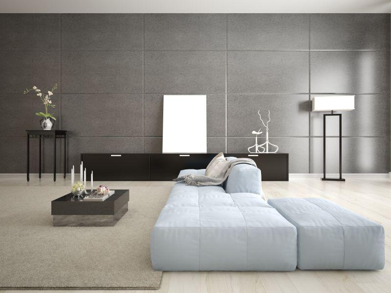 现代客厅中的时尚沙发