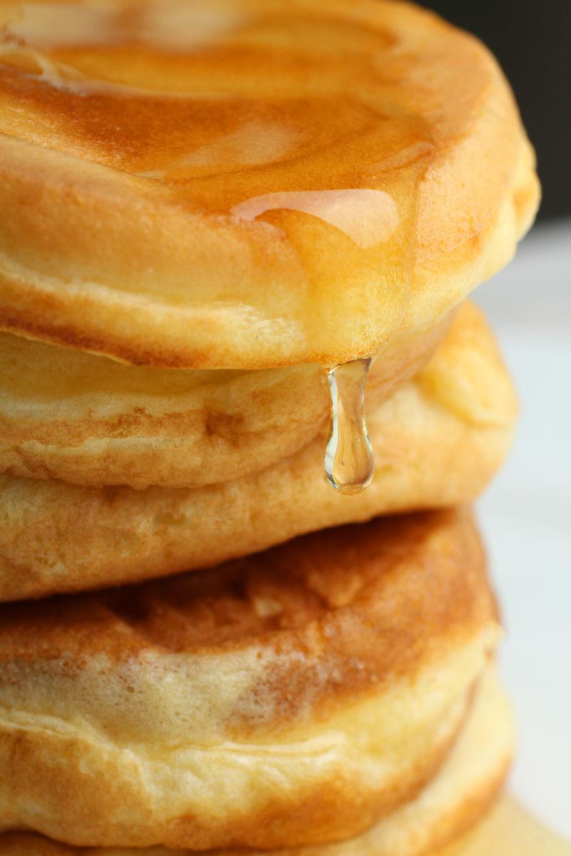 美味的蜂蜜煎饼