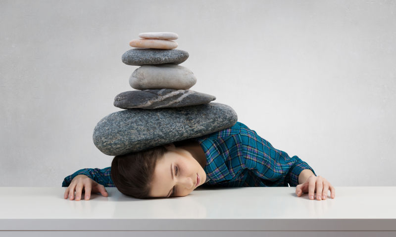 女人的压力概念