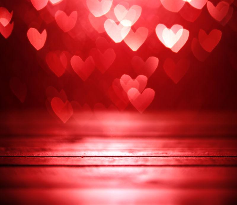 闪耀的红心背景