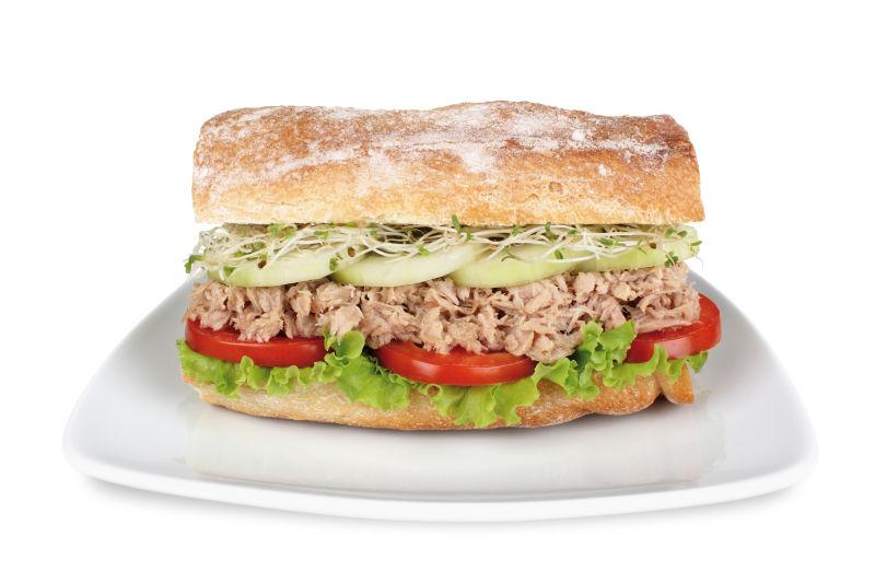 金枪鱼的三文治