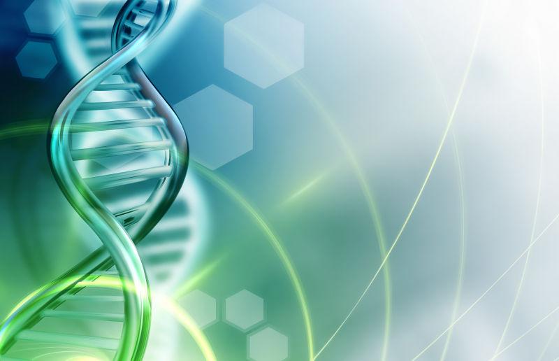 多色的DNA抽象背景