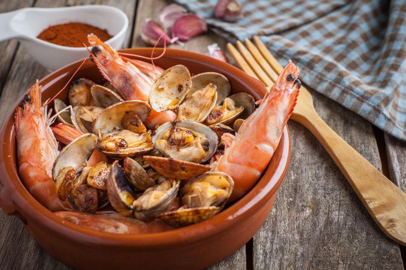 西班牙海鲜蛤蜊虾