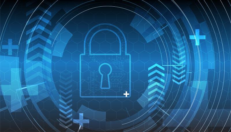 现代安全数字背景