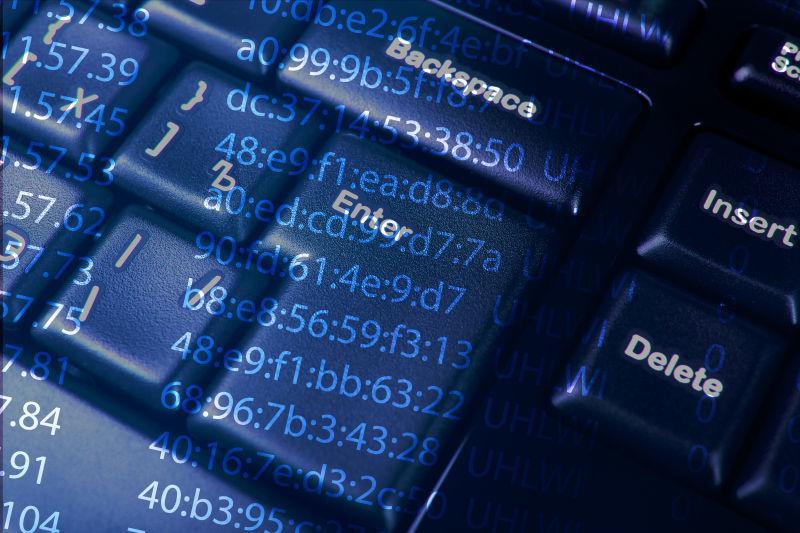 带程序代码的计算机键盘