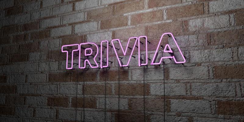 琐事霓虹灯标志在石墙墙上